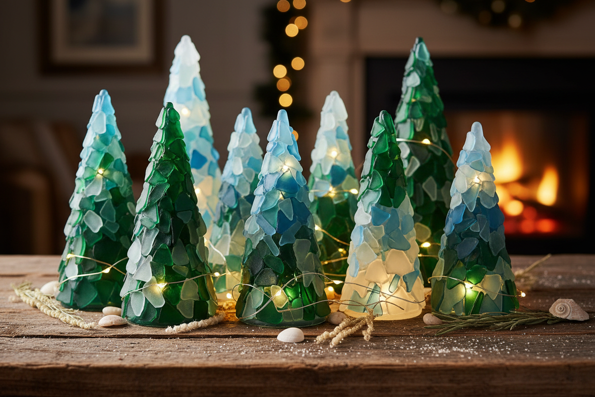 Handmade Seaglass Trees
