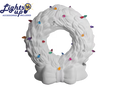 Bisque Raw Ceramic Wreath - Paint Not Included