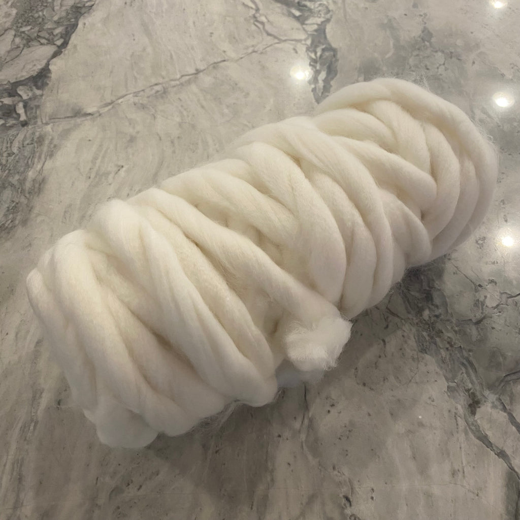 IVORY ROVING YARN