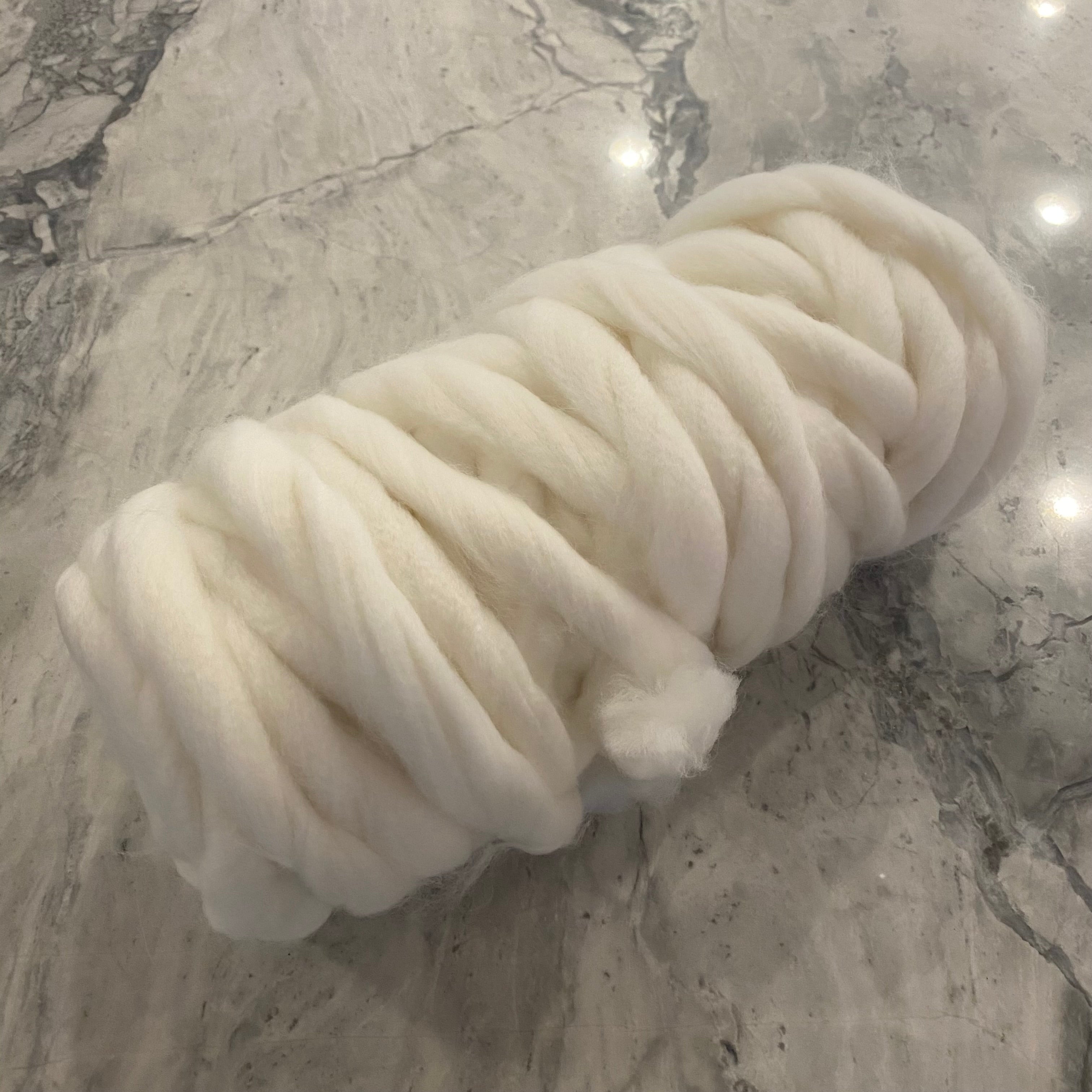 IVORY ROVING YARN