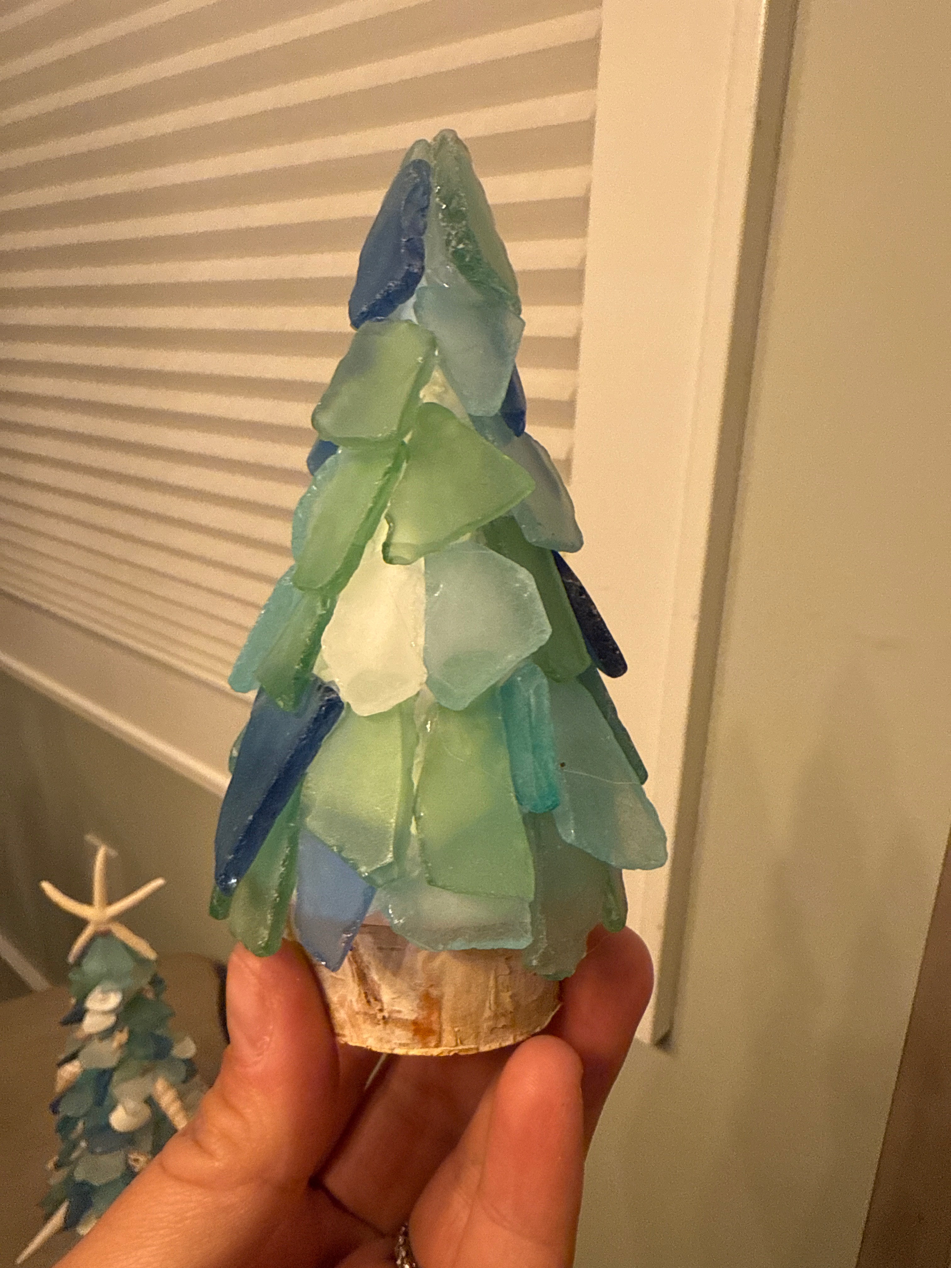 4” Handmade Seaglass Tree