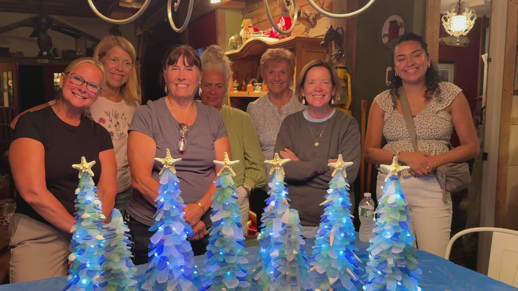 6” Handmade Seaglass Tree