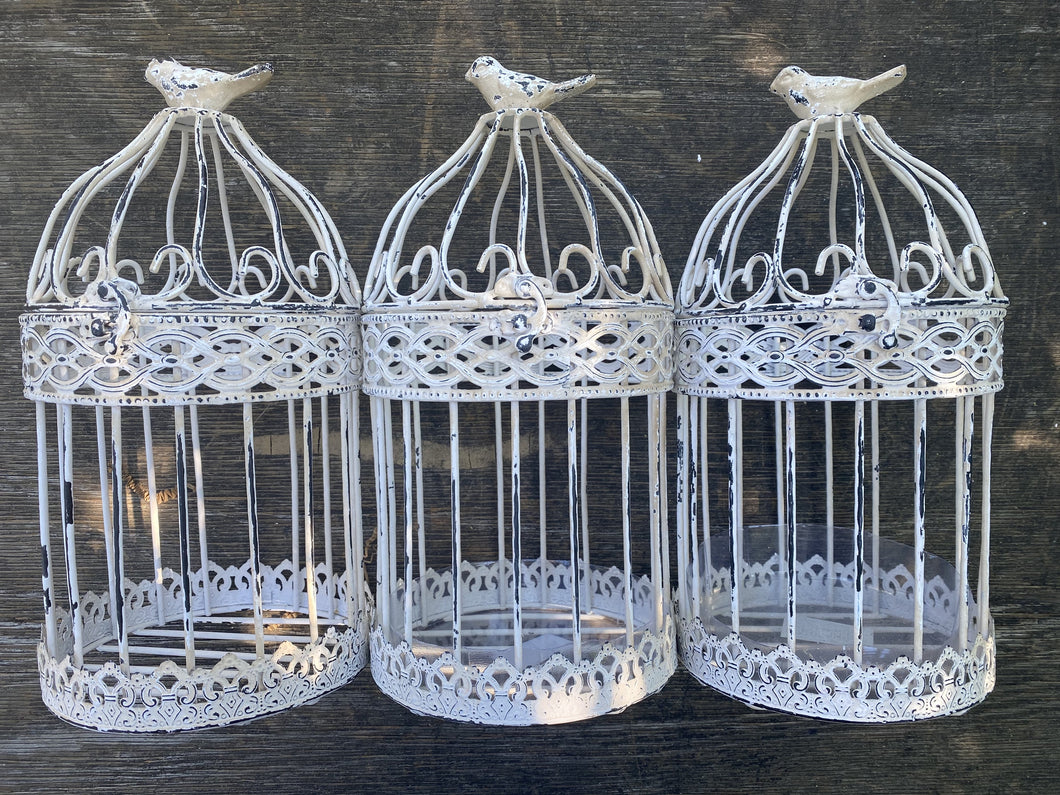 White Iron Bird Cages